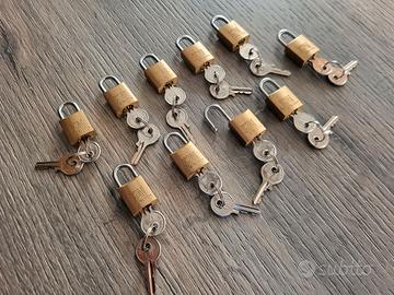 Mini Lucchetti con chiavi (10 pz)