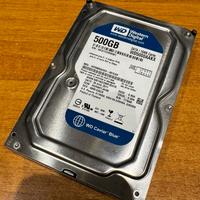 Hard disk HDD WD Blue 500GB SATA usato