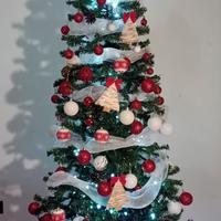 albero di natale 210cm slim linea felicia 