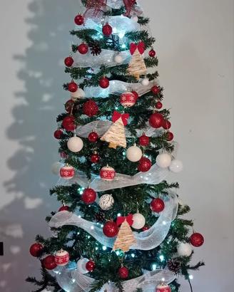 albero di natale 210cm slim linea felicia 