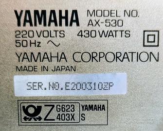 Amplificatore Yamaha 