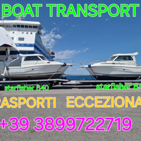 Car boat transport barca auto trasporto gommoni