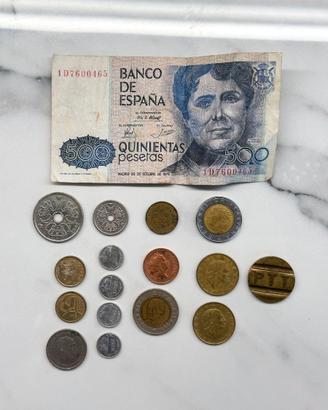 Lotto 15 monete 500 Pesetas 1979 Rosalía de Castro