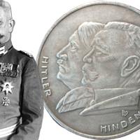 MEDAGLIA TEDESCA HITLER HINDENBURG 1933 GERMANIA W