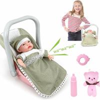 Bambola Bebè 12" Neonata+ Lettino ed accessori