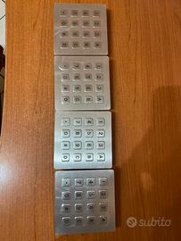 4 Tastiere Industriali 4x4 Metallo RS232 - Nuove