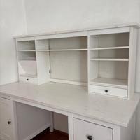 Scrivania bianca legno hamnes ikea
