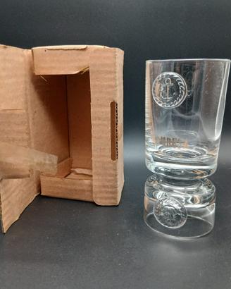 Bicchiere doppio vintage Kambusa Bonomelli con sca