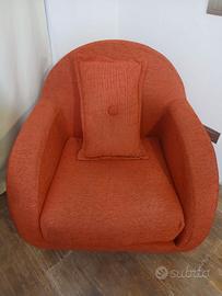 Poltrona in tessuto 