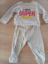 Pigiama bimbo mezza stagione tg 80cm