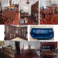 Mobilio in legno di noce  spazzolato