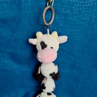 Portachiavi Mucca Peluche.