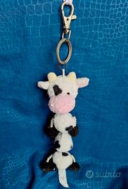 Portachiavi Mucca Peluche.