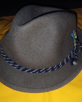 Cappello Alpino Vintage in Panno di Lana "Saturno"
