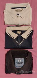 Set 3 Polo vari brand bianco/blu/nero
