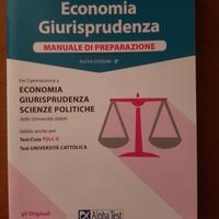 Alpha Test Economia Giurisprudenza Manuale di Prep