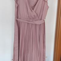 Vestito plissettato rosa XL