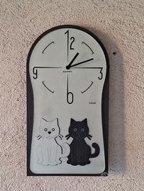 Orologio parete CEART gatti Dalla Costa