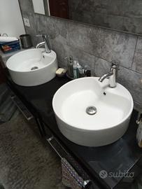 lavelli bagno completi di rubinetteria 