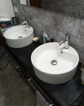 lavelli bagno completi di rubinetteria 