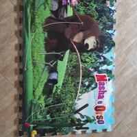 tappetino morbido Masha e orso