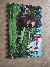 tappetino morbido Masha e orso