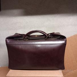 Borsone vintage da viaggio in vera pelle