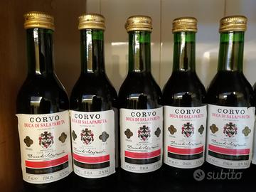 Bottiglie vino Corvo annata 1989-83
