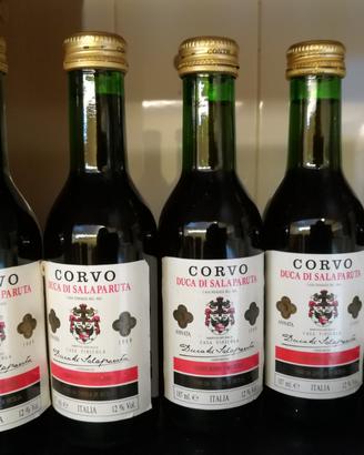 Bottiglie vino Corvo annata 1989-83