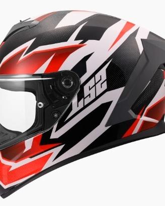 Casco moto integrale LS2 FF820 Rapid 3 Xtrem White