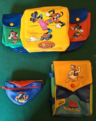 Set tre “Marsupi Sportivi” originali gadget Disney