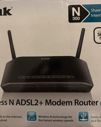 D-Link modem router ADLS2+Wireless N 300 DSL-2750B