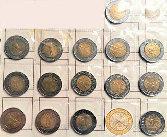 **serie 16x 500 1000 lire san marino **