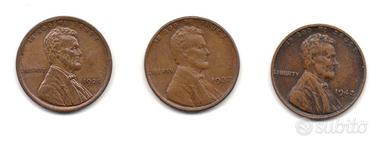 USA STATI UNITI 1920/1942- 1 cent Lincoln spiga #W