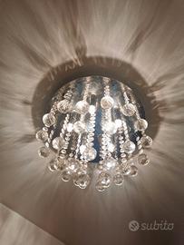 punto luce a soffitto in swaroski