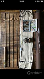 Kit pesca a mosca completo