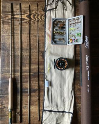 Kit pesca a mosca completo