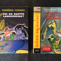 Libri Geronimo Stilton e Tenebrosa Tenebrax
