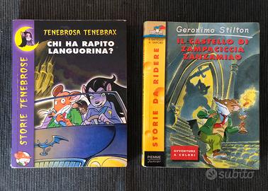 Libri Geronimo Stilton e Tenebrosa Tenebrax