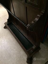attaccapanni in legno d'epoca