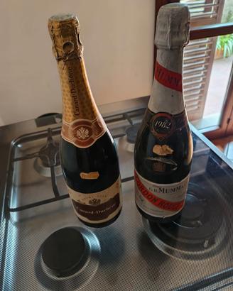 bottiglie di champagne vintage 