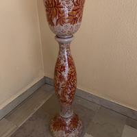 Portavaso in ceramica creclè