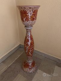 Portavaso in ceramica creclè