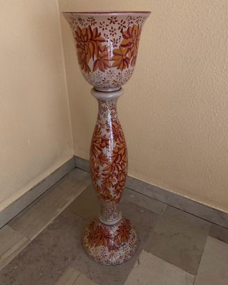 Portavaso in ceramica creclè