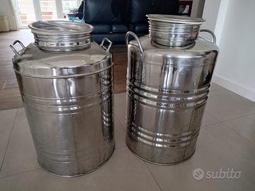 Fusti in acciaio inox per olio