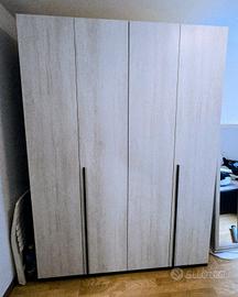 armadio 4 ante+letto 1 piazza