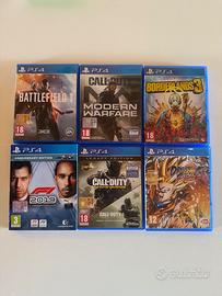 Lotto 6 giochi PS4