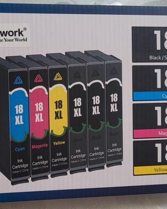 8 cartucce compatibili per stampanti XP a getto