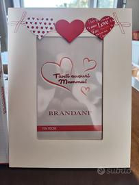 portafoto millecuori avorio/rosso Brandani