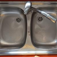 Lavello cucina acciaio 86x50 vasca profonda 14